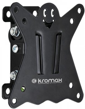 Кронштейн Kromax CASPER-101 black, для LED/LCD ТВ 10"-26", 1 ст свободы, наклон +5°-15°, от стены 50 мм, max VESA 100x100 мм, max 15 кг