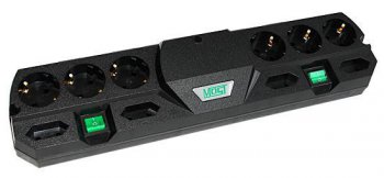 Сетевой фильтр Most TRG 2м (10 розеток) черный