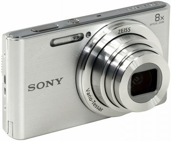Цифровой компактный фотоаппарат SONY Cyber-shot DSC-W830 < Silver > (20.1Mpx, 25-200mm, 8x, F3.3-6.3, JPG, MS Duo / SDXC, 2.7", USB2.0, AV, Li-Ion)