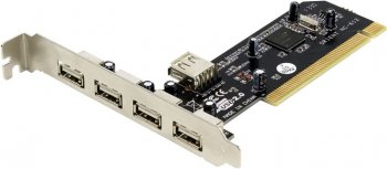 Контроллер Orient NC-612 (OEM) PCI, USB2.0, 4 port-ext, 1 port-int