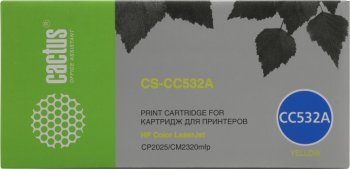 Картридж Cactus CS-CC532A Yellow для HP LJ CP2025/CM2320mfp