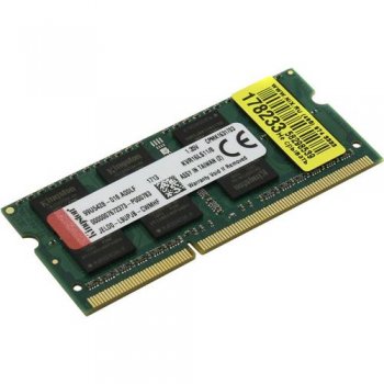 Оперативная память для ноутбуков Kingston ValueRAM <KVR16LS11/8> DDR-III SODIMM 8Gb <PC3-12800> CL11 (for NoteBook)
