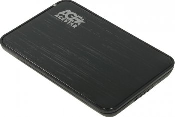 Внешний бокс HDD/SSD AgeStar 3UB2A8-6G SATA III USB3.0 пластик/алюминий черный 2.5"
