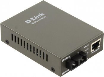 Медиаконвертер D-Link <DMC-F02SC /A1A> 10/100Base-TX to MM 100Base-FX конвертер (1UTP, 1 SC)