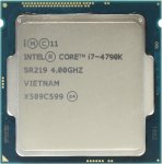 Процессор Intel Core i7-4790K 4.0 GHz/4core/SVGA HD Graphics 4600/1+8Mb/88W/5 GT/s LGA1150
