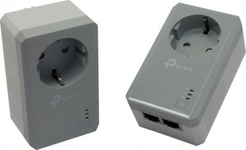 Адаптер Powerline (HomePlug) TP-LINK <TL-PA4020PKIT> AV600 Adapter Kit (2 адаптера, 2UTP 100Mbps, 500Mbps)