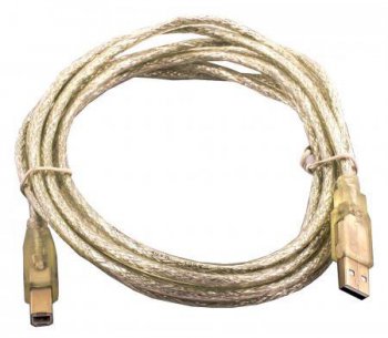 Кабель USB2.0 Ningbo A-B 1,8m прозрачный