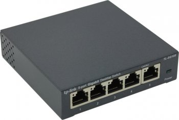Коммутатор TP-LINK <TL-SG105> 5-Port Gigabit Desktop (5UTP 10/100/1000Mbps)