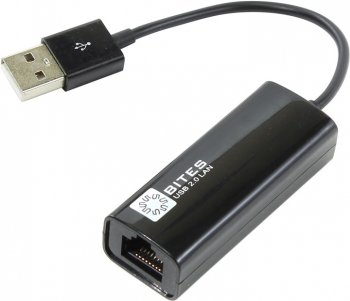 Сетевая карта внешняя 5bites <UA2-45-02BK> USB2.0 --> UTP 10/100Mbps