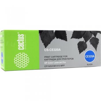 Картридж CACTUS CS-CE320A для принтеров HP LaserJet CP1525 черный 2000 стр.