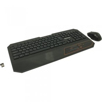 Комплект клавиатура + мышь Defender Berkeley Wireless combo <C-925 Nano> Black (Кл-ра ,USB,FM+Мышь6кн,Roll,Optical,USB, FM) <45925>