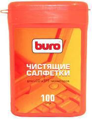 Салфетки BURO, для LCD, TFT-мониторов, 100 шт