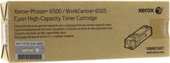 Картридж Xerox 106R01601 голубой для Ph 6500/WC 6505 (2500стр.)