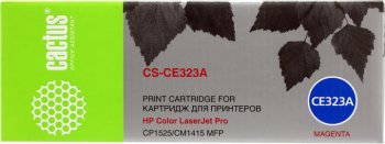 Картридж CACTUS CS-CE323A для LaserJet CP1525 , пурпурный, 1300 стр.