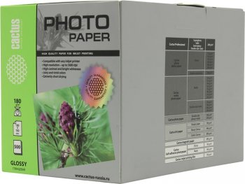 Бумага Cactus CS-GA6180500 глянцевая 10x15 180 г/м2 500 листов