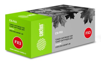 Картридж Cactus CS-FX3 FX-3 черный (2700стр.) для Canon L200/L250/L300/MP-L90