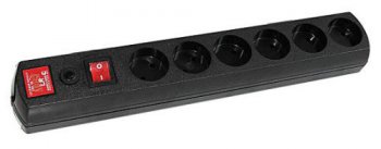 Сетевой фильтр Most H6 5м (6 розеток) черный