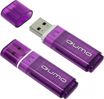 Накопитель USB Qumo Optiva <QM8GUD-OP1-Violet> USB2.0 Flash Drive 8Gb (RTL)