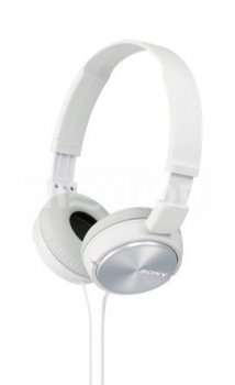 Наушники с микрофоном накладные Sony MDR-ZX310AP 1.2м белый проводные оголовье (MDRZX310APW.CE7)