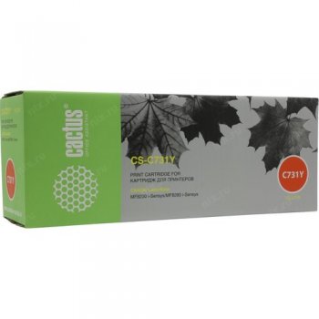 Картридж Cactus CS-C731Y Yellow для Canon MF8230/8280