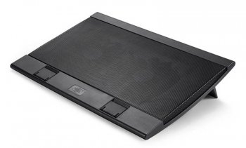 Подставка охлаждающая для ноутбука Deepcool WIND PAL FS 17" 382x262x24mm 22-27dB 2xUSB 793g Fan-control Black