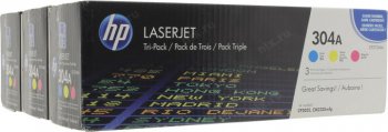Картридж HP 304A CF372AM голубой/пурпурный/желтый тройная упак. (2800стр.) для CLJ 2025/CM2320