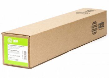 Бумага рулонная Cactus CS-LFP90-610457 24"(A1) 610мм-45.7м/90г/м2/белый CIE171% для струйной печати втулка:50.8мм (2") (упак.:1рул)