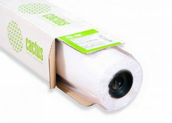 Бумага рулонная Cactus CS-PC90-61045 24"(A1) 610мм-45м/90г/м2/белый CIE169% матовое универсальная (с покрытием) втулка:50.8мм (2") (упак.:1рул)