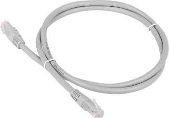 Кабель UTP Patch cord Lanmaster TWT-45-45-5.0/6-GY 5м Cat 6 Grey