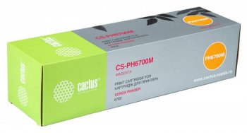 Картридж Cactus CS-PH6700M 106R01524 пурпурный для Xerox Phaser 6700 (12000стр.)