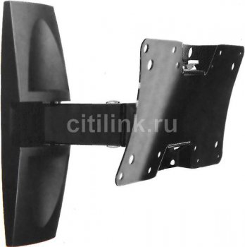 Кронштейн Holder LCDS-5063 черный глянец для ТВ 19-32" настенный +15° поворот 90° (до 30кг)