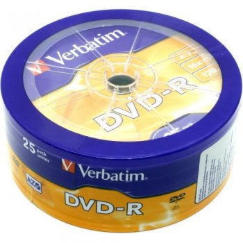 Диск DVD-R Disc Verbatim 4.7Gb 16x <уп. 25 шт> <43730>
