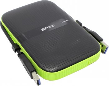 Внешний жесткий диск Silicon Power <SP020TBPHDA60S3K> Armor A60 Black USB3.0 Portable 2.5"HDD 2Tb EXT (RTL)