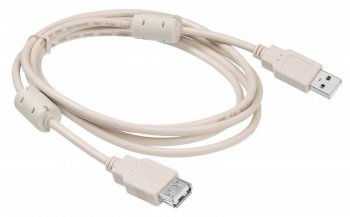 Кабель USB2.0 DH&R USB2.0-AM-AF-1.8M-MG USB A(m)/USB A(f) (1.8м) феррит.кольца