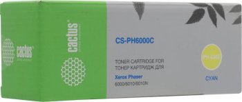 Картридж Cactus CS-PH6000C Cyan для Xerox Phaser 6000/6010, WorkCentre 6015