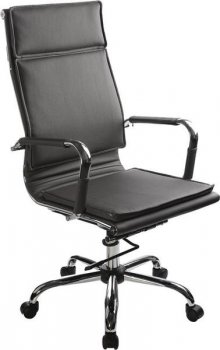 Кресло офисное Бюрократ Ch-993 черный искусственная кожа крестовина хром