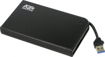 Внешний бокс HDD AgeStar <3UB2A14-Black>(2.5" SATA HDD, USB3.0)