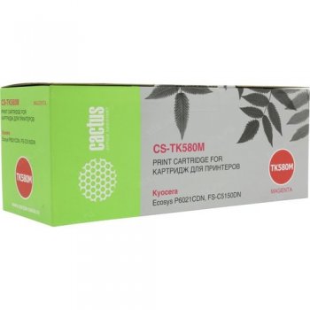 Картридж Cactus CS-TK580M Magenta для Kyocera FS-C5150DN