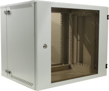 Шкаф NT WALLBOX PRO 9-64 G 19" настенный, двухсекционный, серый, 9U 600*460, дверь стекло-металл