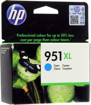 Картридж HP CN046AE (№951XL) Cyan для Officejet Pro 8100/8600/8600 Plus (повышенной ёмкости)