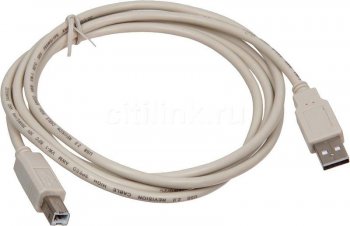 Кабель Buro USB A(m) USB B(m) 1.8м (USB2.0-AM/BM) серый