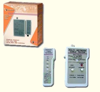 Тестер LAN Cablexpert NCT-1, для RJ-45, RG-58