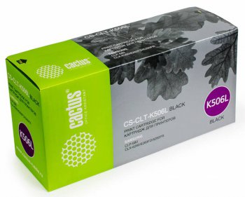 Картридж Cactus CS-CLT-K506L CLT-K506L черный (6000стр.) для Samsung CLP 680/CLX 6260/6260FD/6260FR