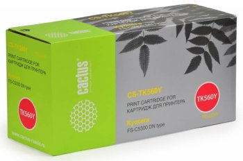 Картридж Cactus CS-TK560Y TK-560 желтый (10000стр.) для Kyocera FS-C5300DN