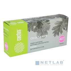 Картридж Cactus CS-CLT-K407S черный для Samsung CLP320/320n/325/CLX3185/3185n/3185fn (1500стр.)