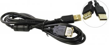 Кабель 5bites <UC5011-018A> USB 2.0 A-->A 1.8м 2 фильтра