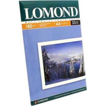 Бумага LOMOND 0102037 (A4, 25 листов, 180 г/м2) матовая односторонняя