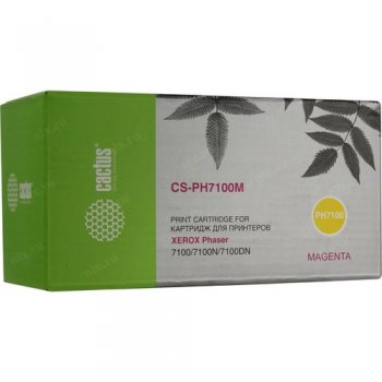 Картридж Cactus CS-PH7100M 106R02607 пурпурный для Xerox Phaser 7100/7100N/7100DN (4500стр.)