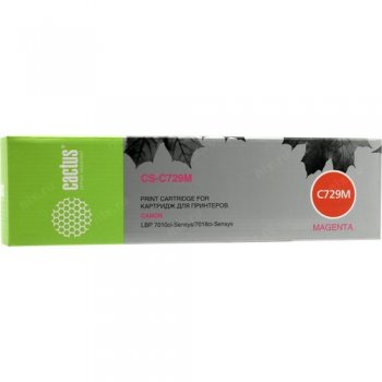 Картридж Cactus CS-C729M Magenta для Canon LBP7010/7018