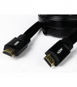Кабель HDMI Ver.1.4 Black jack HDMI(19pin)/HDMI(19pin) (20м) феррит.кольца позолоченные контакты